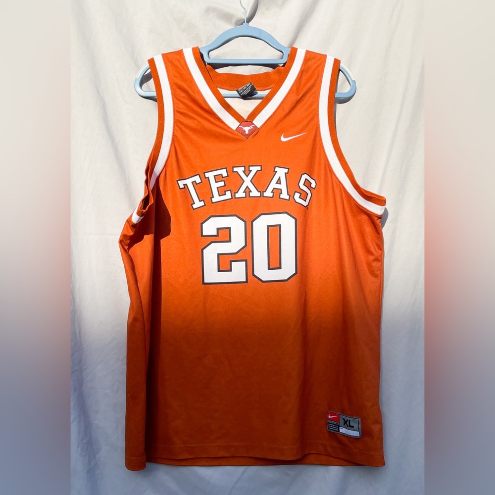 Nike Texas Longhorns Vintage Rare Basketball Jersey #20